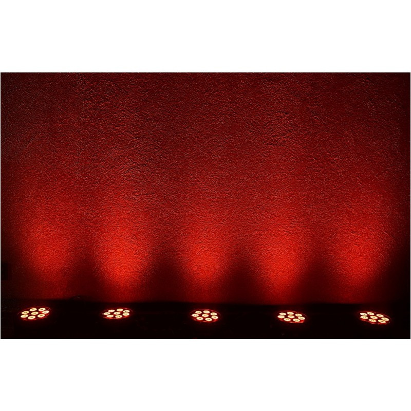 LIGHT4ME TRI PAR 8x9W RGB - Refletor PAR LED slim płaski czarny