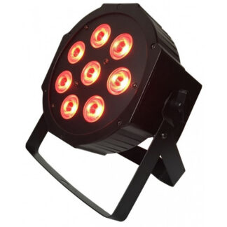 LIGHT4ME TRI PAR 8x9W RGB - Refletor PAR LED slim płaski czarny