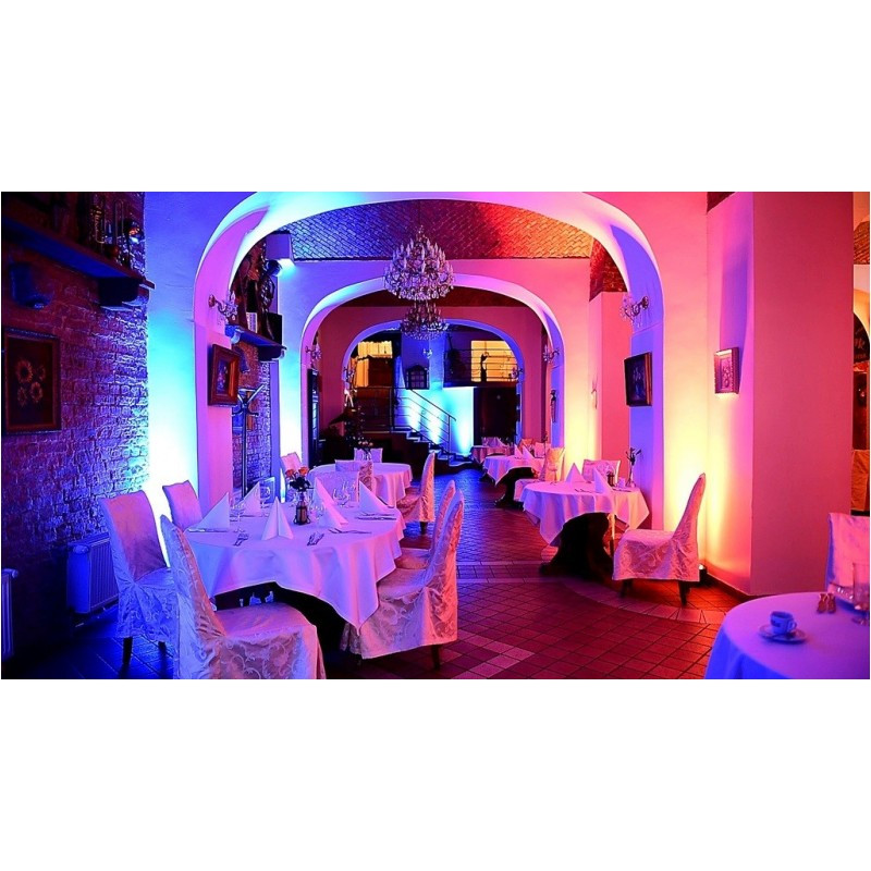 LIGHT4ME TRI PAR 8x9W RGB - Refletor PAR LED slim płaski czarny
