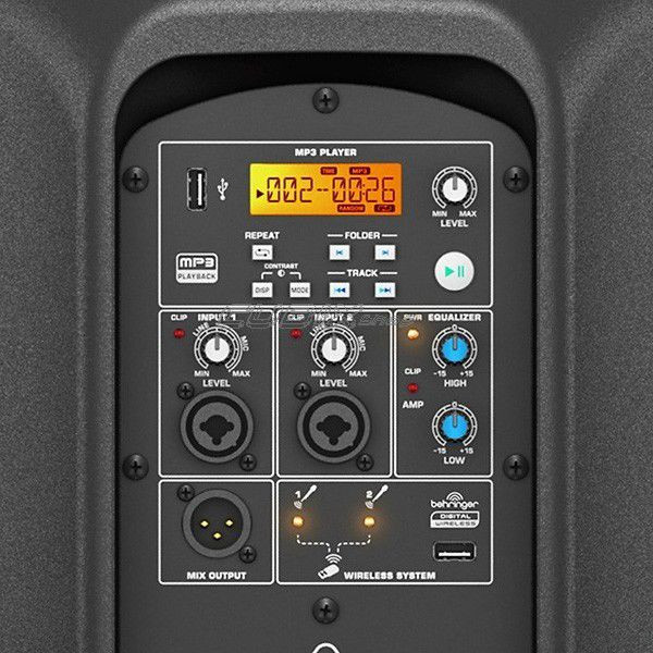 Behringer B112MP3 + ULM202USB Kolumna aktywna z 2 mikrofonami bezprzewodowymi
