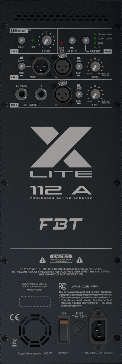 FBT X-Lite 12A - dwudrożna kolumna aktywna
