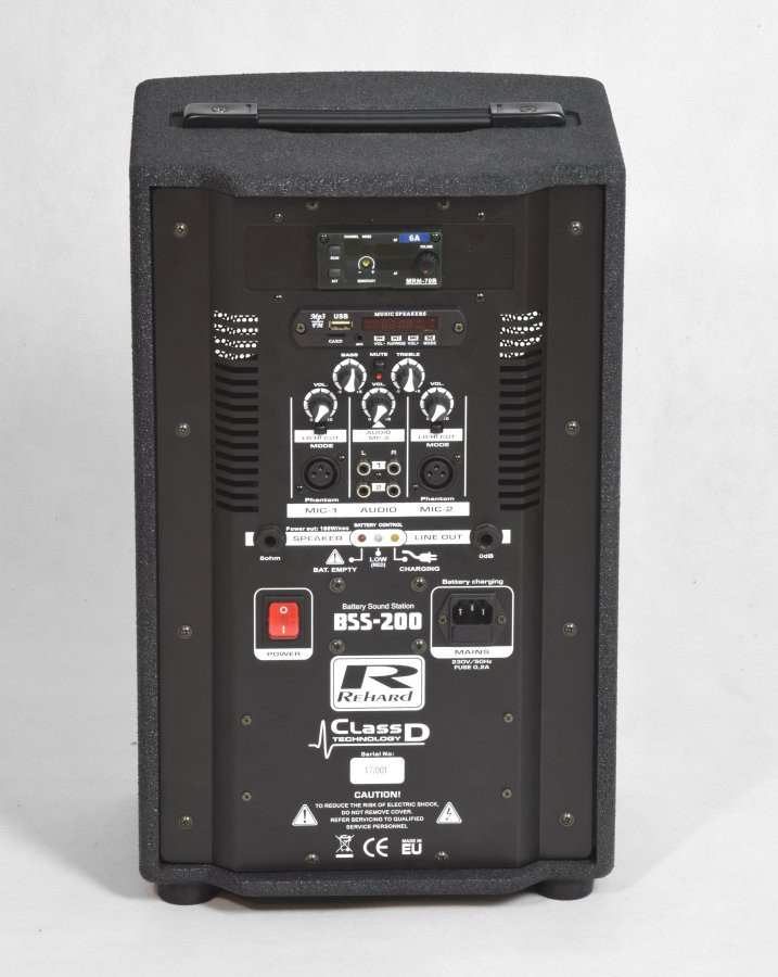 Box Electronics BSS-200 - przenośna kolumna z akumulatorem i mikrofonem UHF