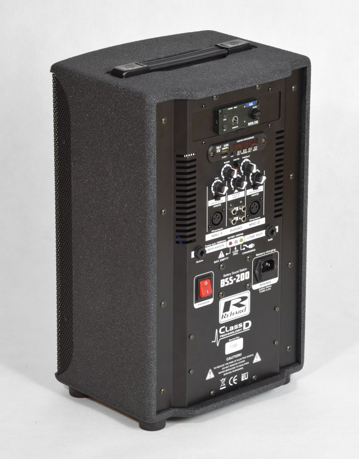 Box Electronics BSS-200 - przenośna kolumna z akumulatorem i mikrofonem UHF