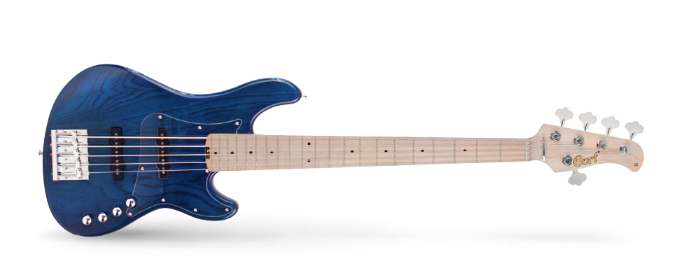 CORT GB74 JJ Aqua Blue - Gitara basowa 5-strunowa