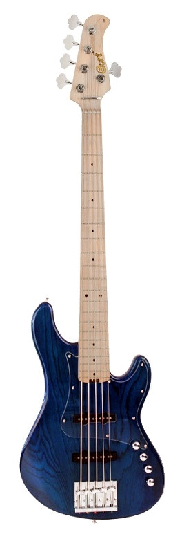 CORT GB74 JJ Aqua Blue - Gitara basowa 5-strunowa
