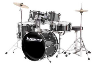 Ludwig JUNIOR LJR1061 - perkusja z talerzami i stołkiem