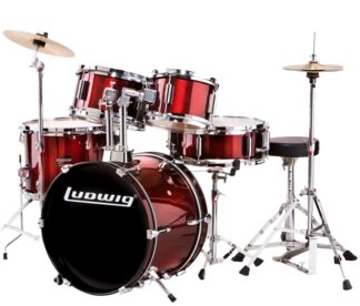 Ludwig JUNIOR LJR1064 - perkusja z talerzami i stołkiem
