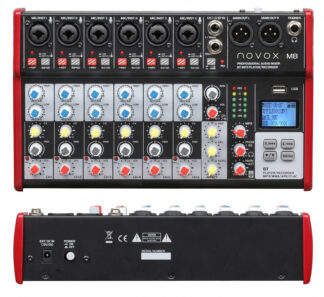 Novox M8 MKII - mikser analogowy + MP3/Bluetooth