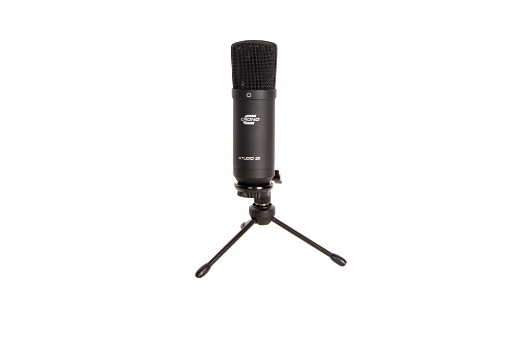 Crono Studio 101 XLR BK Mikrofon wielkomembranowy - pojemnościowy, USB do komputera