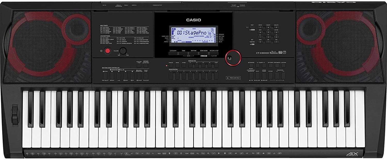 CASIO CT-X3000 - Keyboard z klawiaturą dynamiczną, portem USB
