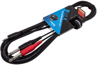 PROEL BULK505LU3 - przewód mini jack stereo, 2x jack mono 3m