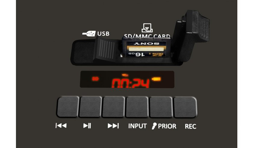 NOVOX Mobilite Green - Kolumna zprzenośna z akumulatorem łączność BT, port USB/SD i mikrofon