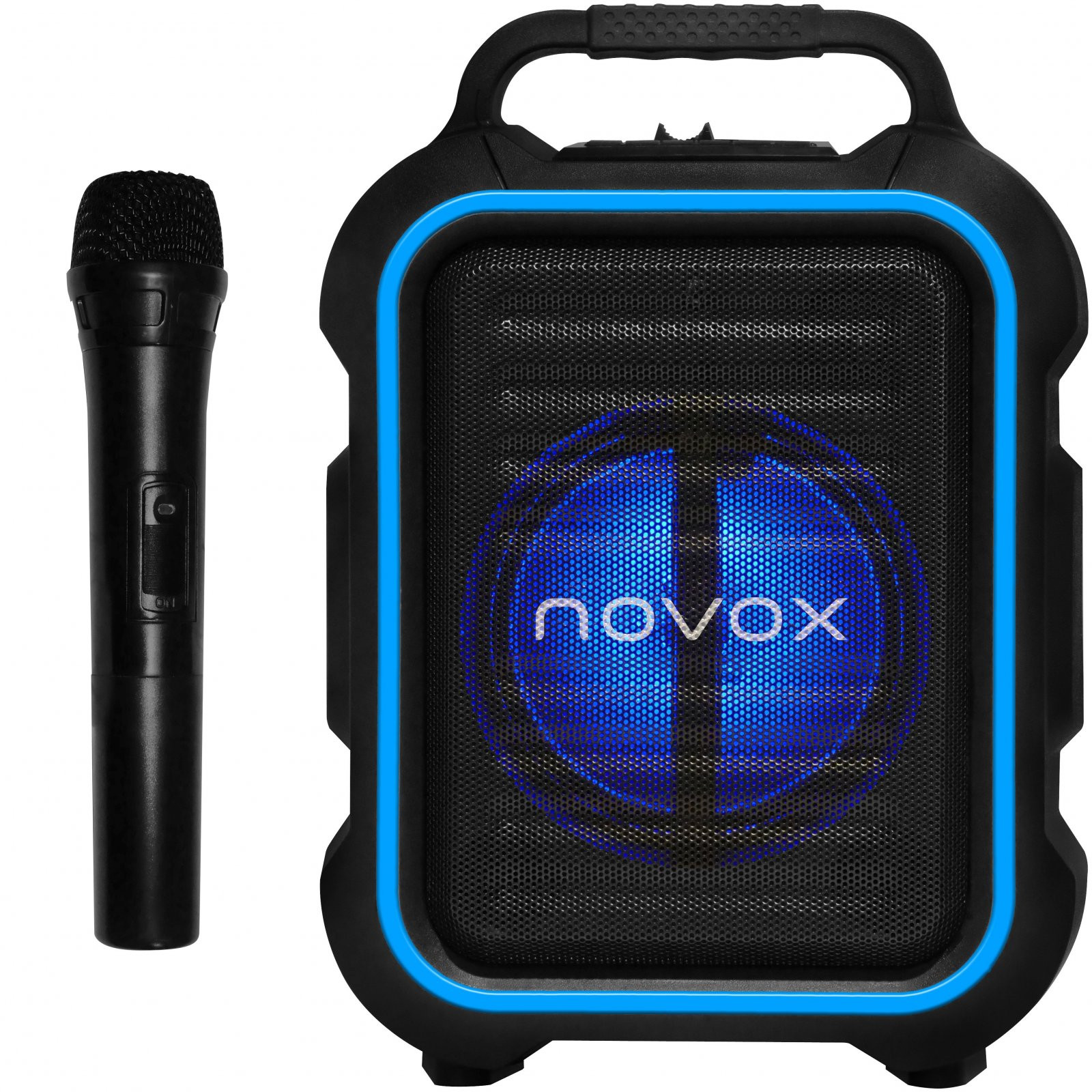NOVOX Mobilite Green - Kolumna zprzenośna z akumulatorem łączność BT, port USB/SD i mikrofon