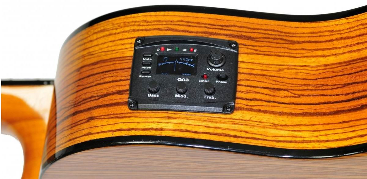 Ever Play Taiki Zebrano 4/4 CEQ G03 - Gitara klasyczna elektroklasyczna
