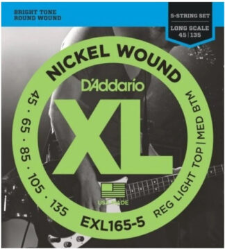 D'addario EXL-165-5 - struny do gitary basowej 5-strunowej