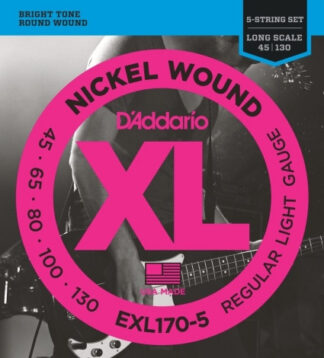 D'addario EXL170-5 - struny do gitary basowej