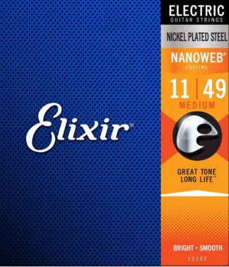 Elixir 12102 NanoWeb Medium 11-49 struny elektryczne