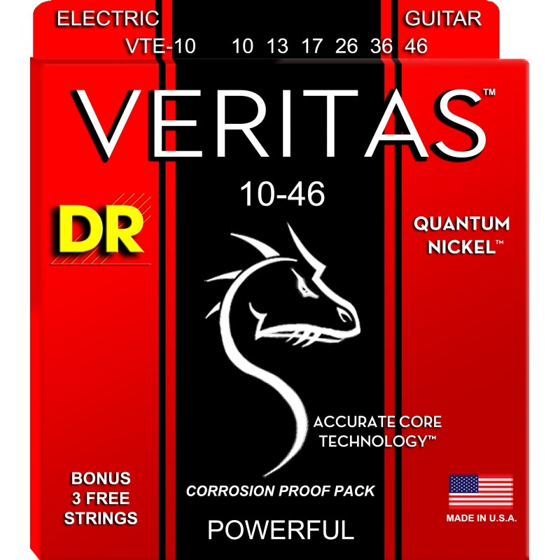 DR VTE 10-46 VERITAS - struny do gitary elektrycznej