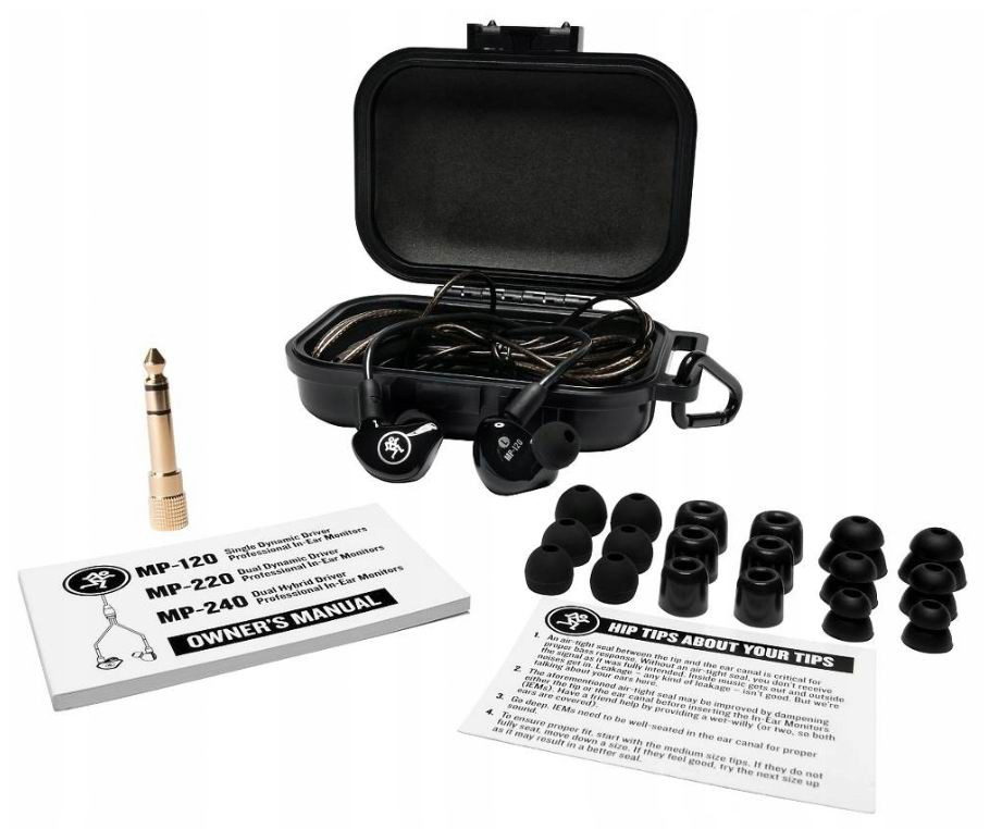 MACKIE MP 120 Dynamiczne słuchawki douszne