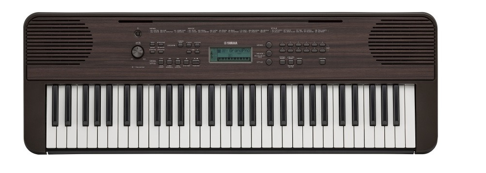 Yamaha PSR E360 DW - Keyboard z klawiaturą dynamiczną (ciemny orzech)