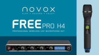 Novox FREE PRO H4 - Mikrofon bezprzewodowy (zestaw poczwórny)