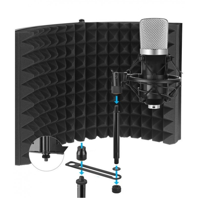 MOZOS Kabina akustyczna ekran do mikrofonu - Acoustic screen