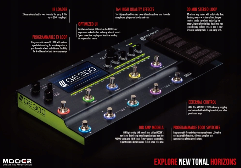 Mooer GE 300 - procesor gitarowy