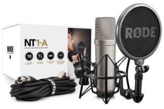 Rode NT1 Kit Mikrofon do nagrywania w zestawie z pop filtrem i koszem