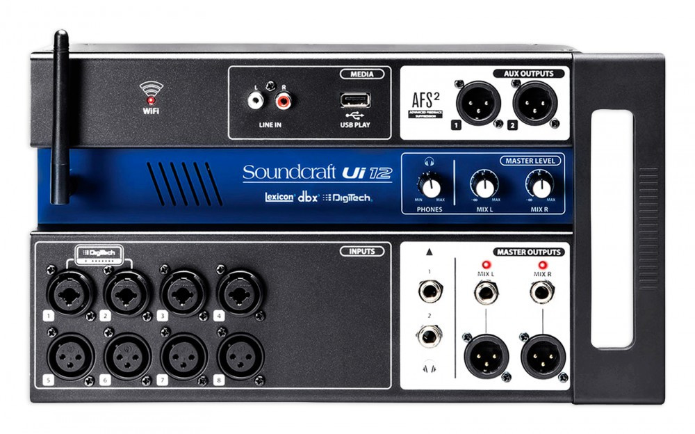 Soundcraft Ui12 - 12-kanałowy kompaktowy mikser cyfrowy USB