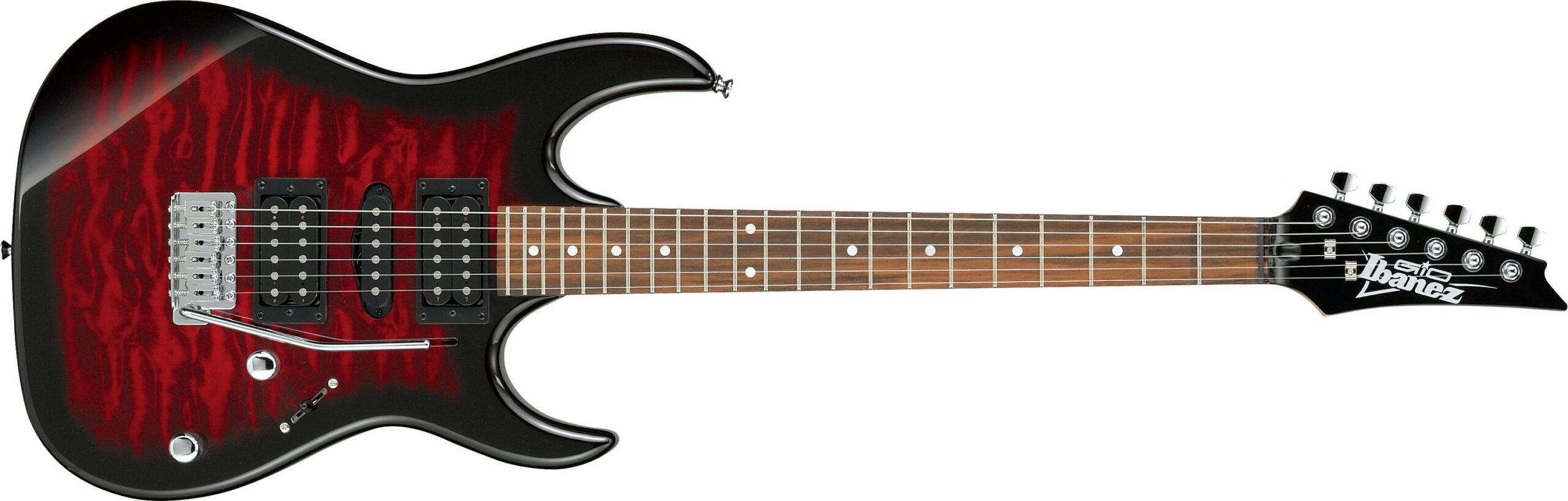 Ibanez GRX70 QA TRB Transparent Red Burst Gitara elektryczna