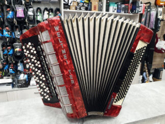WELTMEISTER Grandina 120 bas - Gryf B, 49cm, czerwona, futerał soft