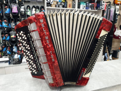 WELTMEISTER Grandina 120 bas - Gryf B, 49cm, czerwona, futerał soft