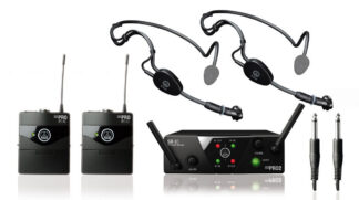 AKG WMS 40 PRO Mini DUAL Sport Set - bezprzewodowy zestaw z 2 mikrofonami nagłownymi
