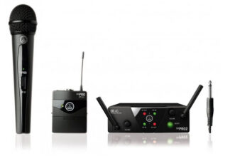 AKG WMS 40 PRO Mini DUAL MIX Set - bezprzewodowy zestaw z 1 mikrofonem nagłownym i 1 mikrofonem do ręki
