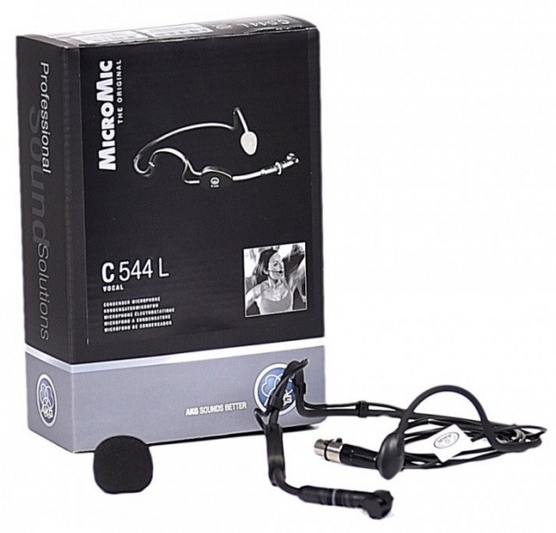 AKG C544L Mikrofon nagłowny pojemnościowy ze złączem mini XLR 3-pin