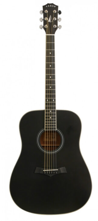 Arrow Bronze BLK Gitara akustyczna czarna satynowa
