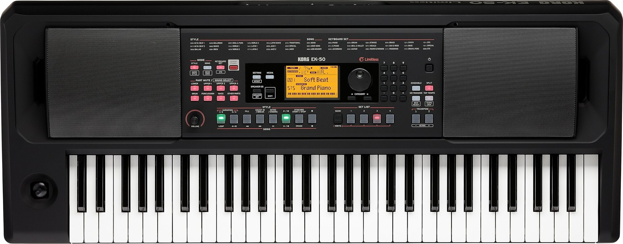 KORG EK-50L - Entertainer Keyboard EK50L Limitless / Aranżer / MP3 Player EK50 L
