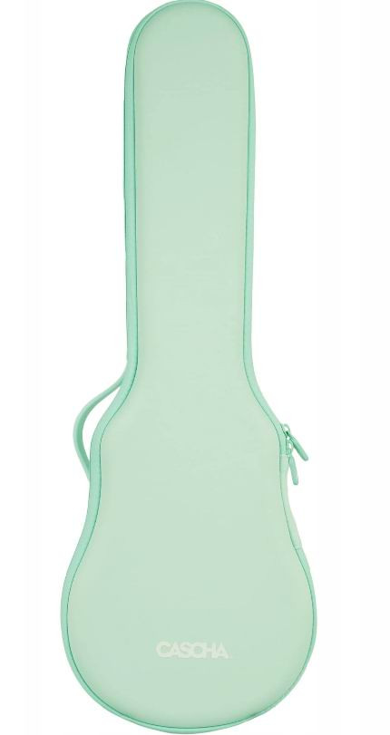 Cascha Carbon Fibre Ukulele Koncertowe MINT Zestaw z pokrowcem, paskiem i kostkami