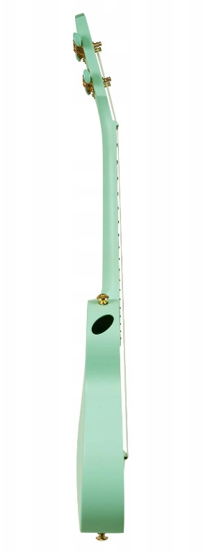 Cascha Carbon Fibre Ukulele Koncertowe MINT Zestaw z pokrowcem, paskiem i kostkami