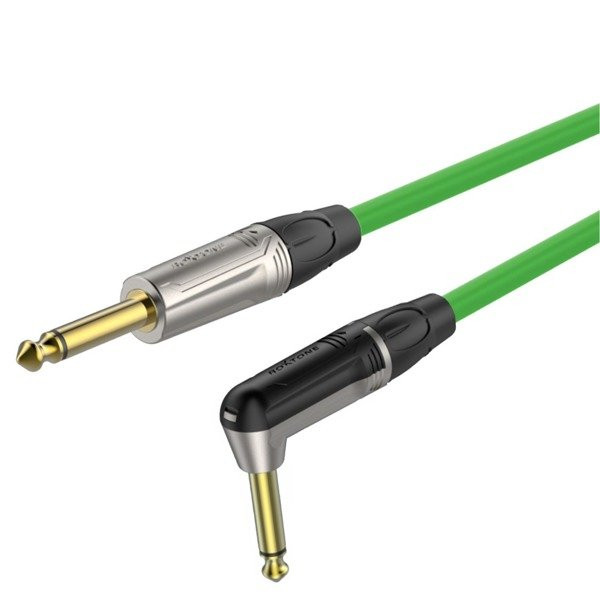 Roxtone TGJJ110L5 TGN - Kabel instrumentalny 5 metrów GREEN