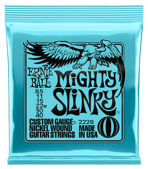 Ernie Ball 2228 Mighty Slinky 8.5-40 - struny do gitary elektrycznej