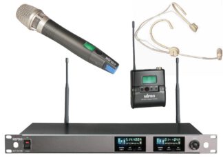 MIPRO ACT-727B(5NB) + MU53HNS(5NB) + ACT72T(5NB) + ACT-72H(5NB) Zestaw podwójny z mikrofonem doręcznym i nagłownym