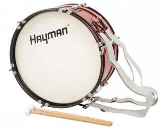 JMDR-1607 Hayman - Bęben marszowy 18" x 7" z szelkami i kompletem pałek