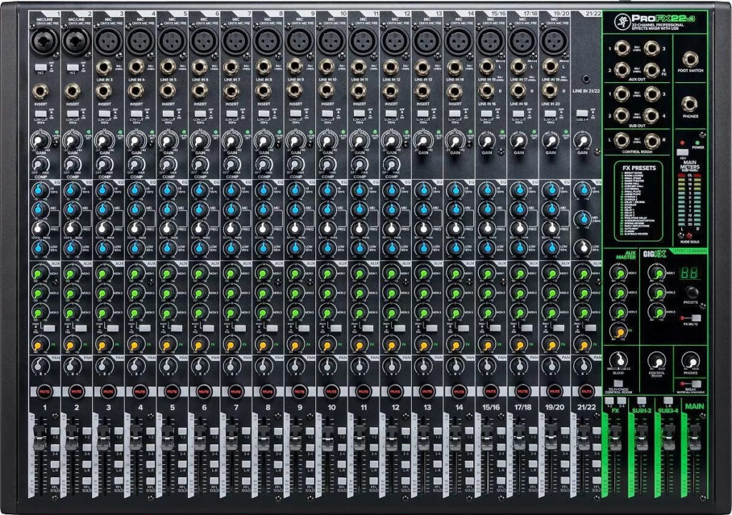 MACKIE PROFX 22 v3 - 22-kanałowy mixer audio