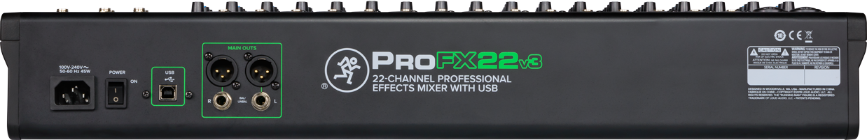 MACKIE PROFX 22 v3 - 22-kanałowy mixer audio
