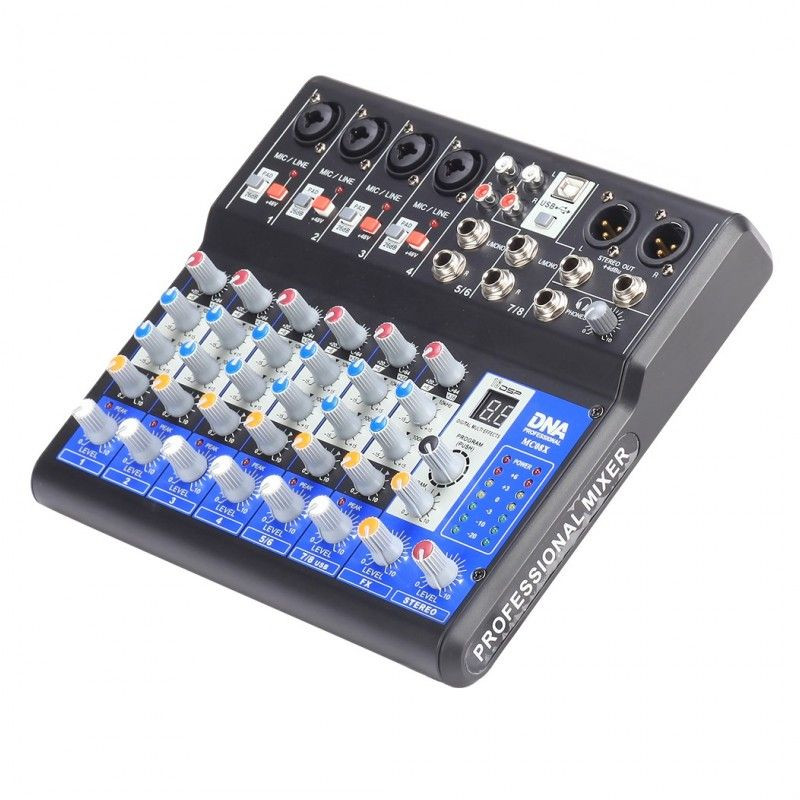 DNA MC08X - analogowy mikser audio z procesorem DSP