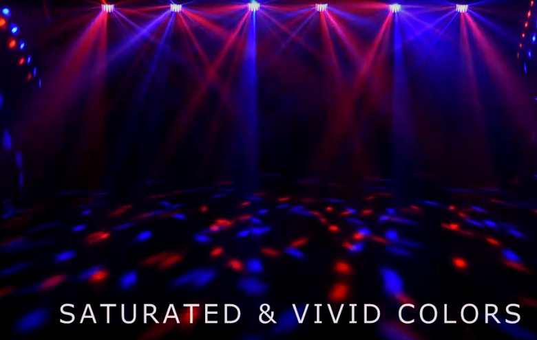 LIGHT4ME BELKA LED PAR DERBY LASER multiefekt świetlny zestaw oświetlenie disco