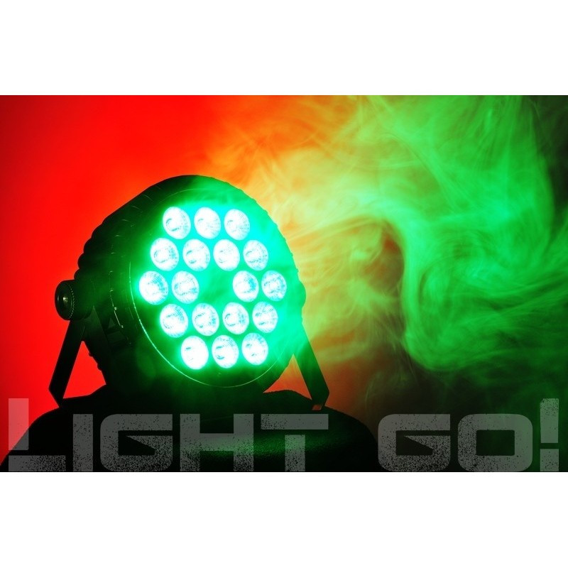 LIGHT GO! COMPACT PAR PRO 5in1 18x15W RGBWA - Reflektor typu compact PAR
