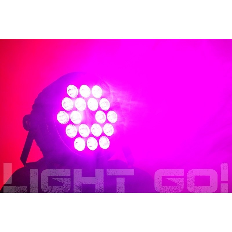 LIGHT GO! COMPACT PAR PRO 5in1 18x15W RGBWA - Reflektor typu compact PAR