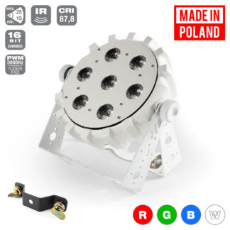 LED PAR 64 SLIM 7x10W RGBW Mk2 - efekt świetlny led / Wireless DMX / Pilot IR
